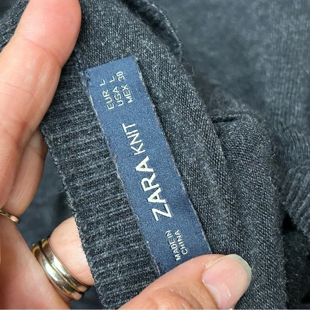 Zara knit‎ pearl cuff sweater